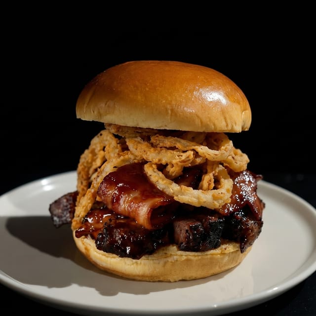 Triple Bacon Burger.