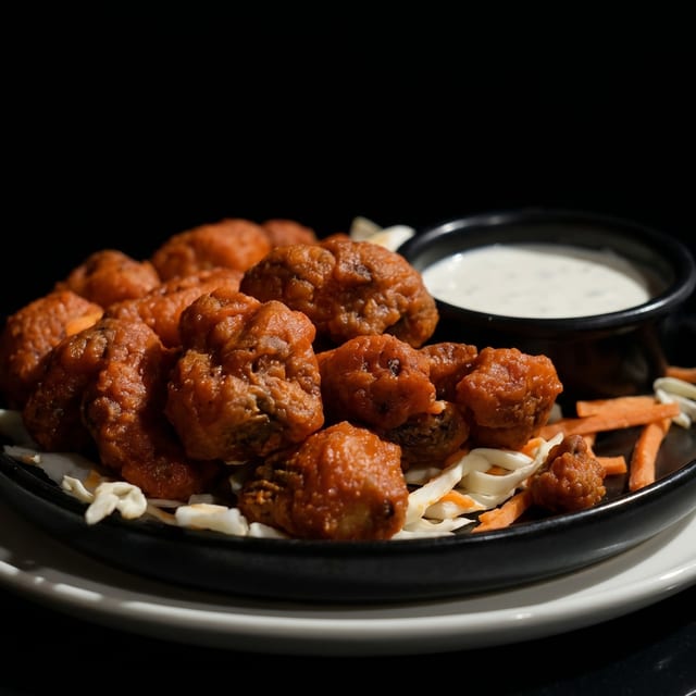 Crispy Buffalo Cauliflower.