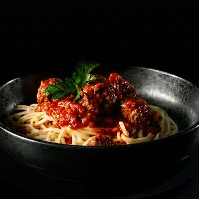 Linguine & Veatballs.