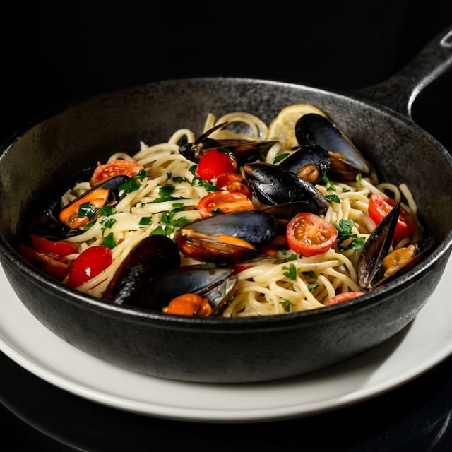 Mussels & Linguini.