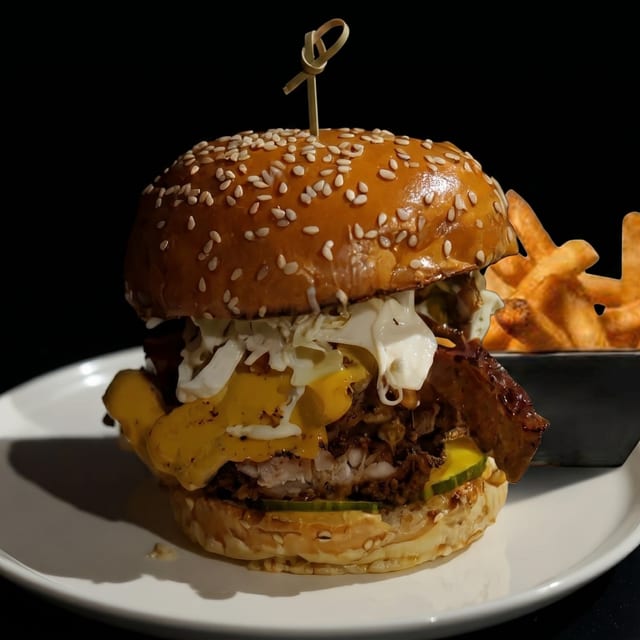 Bacon Caramel Burger.